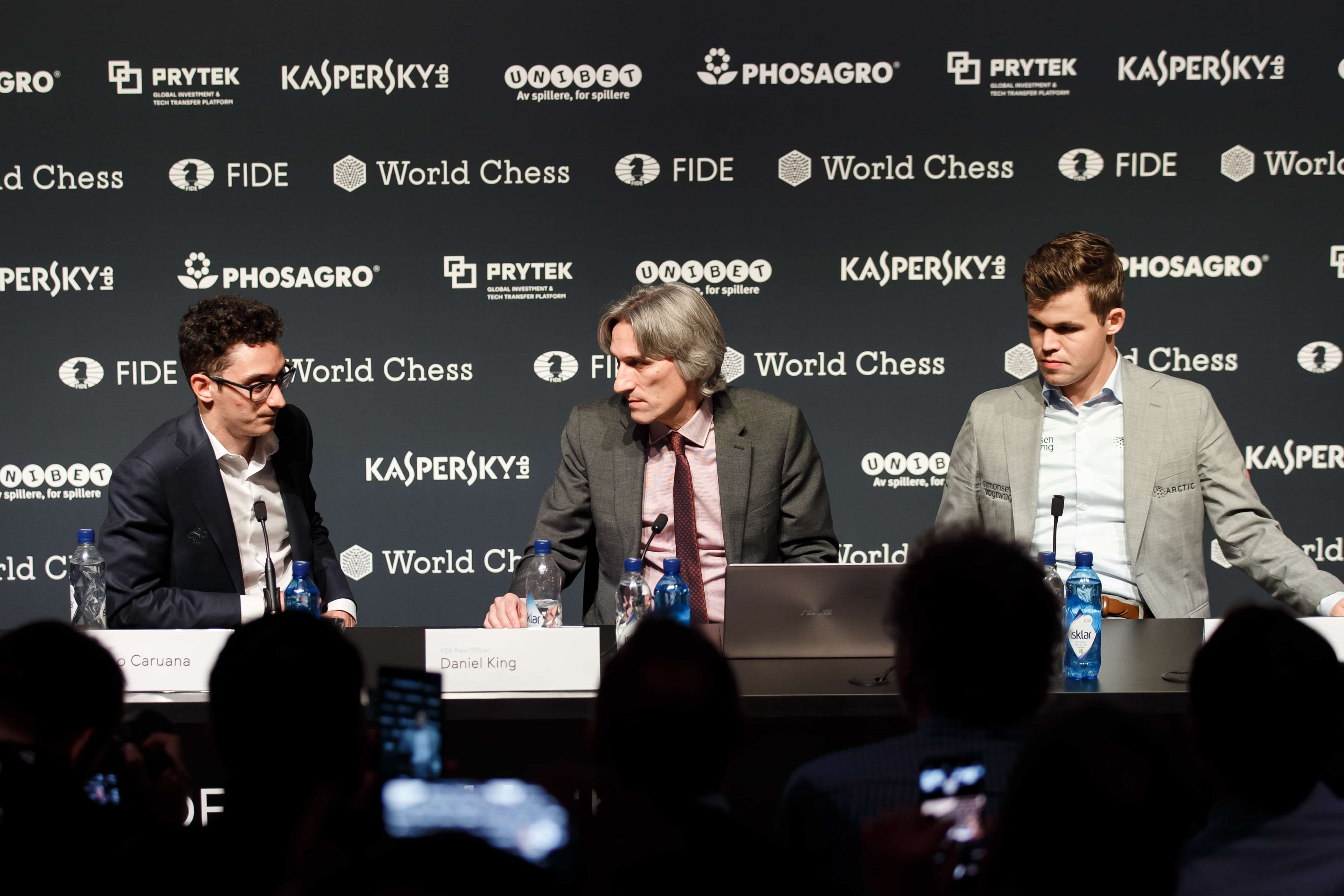 Carlsen-Caruana Game 3 press conference