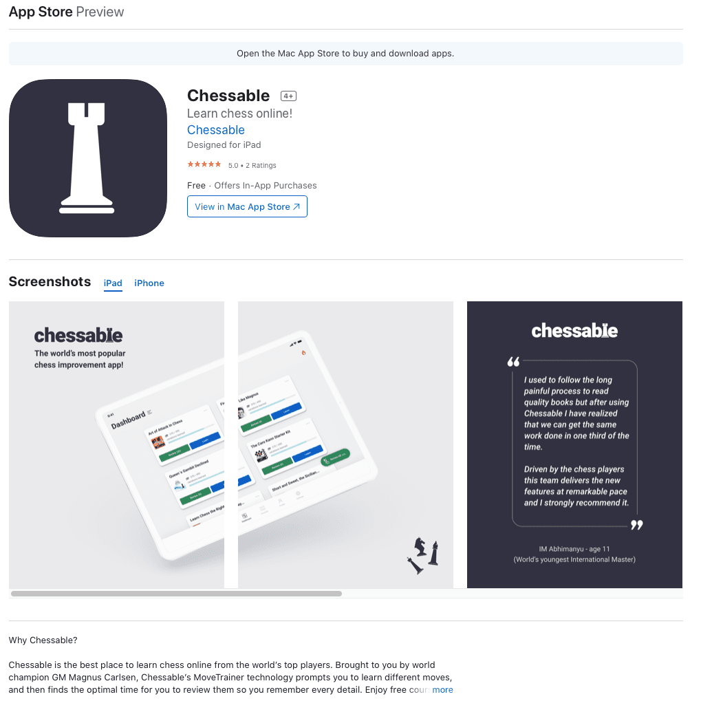 The Chessable App Has Landed!