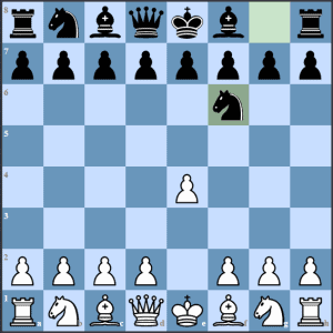 Alekhine's Defense starting position is reached after 1.e4 Nf6