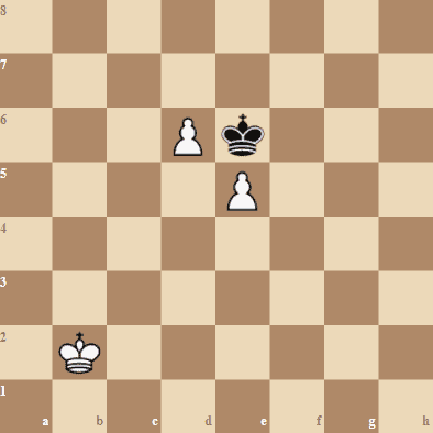 Connected passed pawn