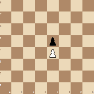 Chess pawn moves