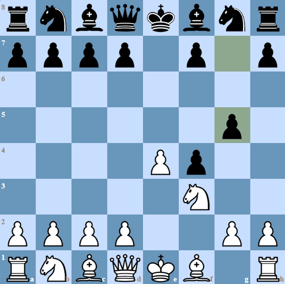 The King's Gambit Accepted Classical Variation is reached with the move 3...g5.