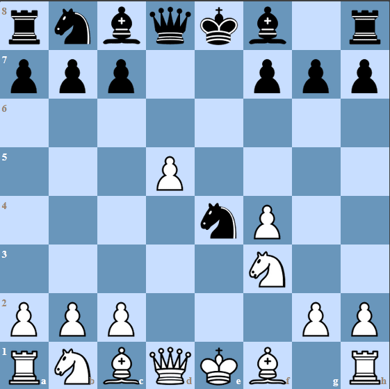 There are two crucial moves for White to remember in the Falkbeer Counter Gambit - 6.Nf3 and 7.Qe2.